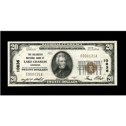 Lake Charles, LA - $20 1929 Ty. 1 The Calcasieu NB Ch. 