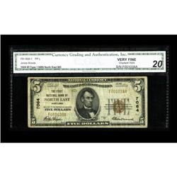 North East, MD - $5 1929 Ty. 1 The First NB Ch. # 7064T 