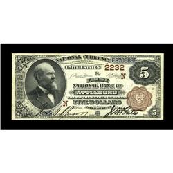 Attleboro, MA - $5 1882 Brown Back Fr. 474 The First NB 
