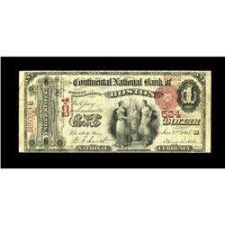 Boston, MA - $1 1875 Fr. 384 The Continental NB Ch. # 5 