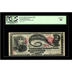 Boston, MA - $2 1875 Fr. 391 The Continental NB Ch. # 5 