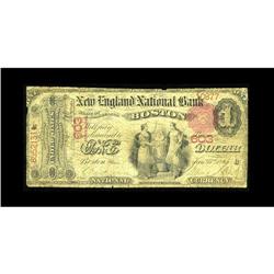 Boston, MA - $1 1875 Fr. 384 The New England NB Ch. # 6 