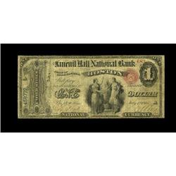 Boston, MA - $1 Original Fr. 380 The Faneuil Hall NB Ch 