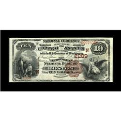 Boston, MA - $10 1882 Brown Back Fr. 487 The Metropolit 