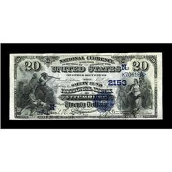 Fitchburg, MA - $20 1882 Date Back Fr. 552 The Safety F 