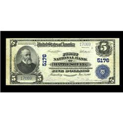 Hattiesburg, MS - $5 1902 Plain Back Fr. 606 First NB C 