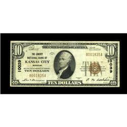 Kansas City, MO - $10 1929 Ty. 1 The Liberty NB Ch. # 1 