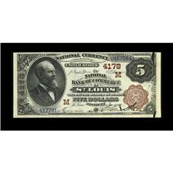 Saint Louis, MO - $5 1882 Brown Back Fr. 474 The NB of 