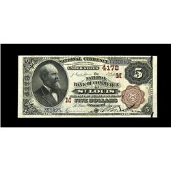Saint Louis, MO - $5 1882 Brown Back Fr. 474 The NB of 