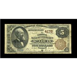 Saint Louis, MO - $5 1882 Brown Back Fr. 474 The NB of 