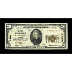 Glasgow, MT - $20 1929 Ty. 1 The First NB Ch. # 7990Thi 