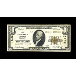 Cozad, NE - $10 1929 Ty. 2 First NB Ch. # 13426A pleasi 