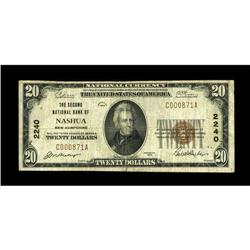 Nashua, NH - $20 1929 Ty. 1 The Second NB Ch. # 2240A F 