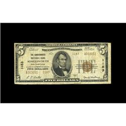 Somersworth, NH - $5 1929 Ty. 2 The Somersworth NB Ch. 