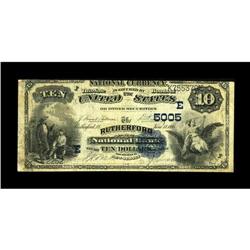 Rutherford, NJ - $10 1882 Date Back Fr. 542 The Rutherf 