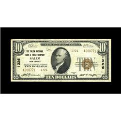 Salem, NJ - $10 1929 Ty. 2 The Salem NB & TC Ch. # 1326 