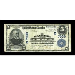 Bayside, NY - $5 1902 Plain Back Fr. 599 The Bayside NB 