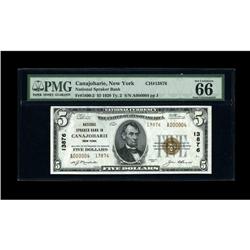 Canajoharie, NY - $5 1929 Ty. 2 National Spraker Bank C 