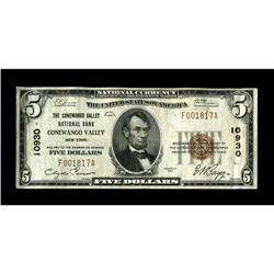 Conewango Valley, NY - $5 1929 Ty. 1 The Conewango Vall 