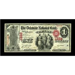 Delhi, NY - $1 Original Fr. 380 The Delaware NB Ch. # 1 
