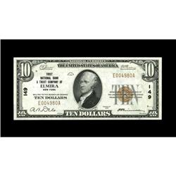 Elmira, NY - $10 1929 Ty. 1 First NB & TC Ch. # 149This 