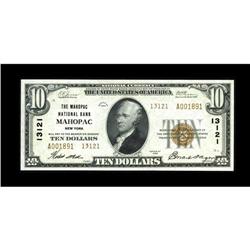 Mahopac, NY - $10 1929 Ty. 2 The Mahopac NB Ch. # 13121 