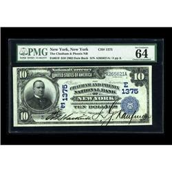 New York, NY - $10 1902 Date Back Fr. 619 The Chatham & 