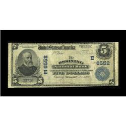 Ossining, NY - $5 1902 Plain Back Fr. 598 The Ossining 