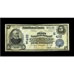 Port Chester, NY - $5 1902 Date Back Fr. 590 The First 