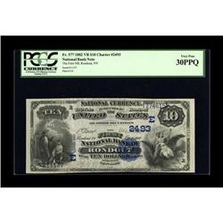 Rondout, NY - $10 1882 Value Back Fr. 577 The First NB 