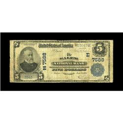 Salem, NY - $5 1902 Plain Back Fr. 598 The Salem NB Ch. 