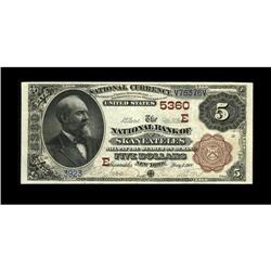 Skaneateles, NY - $5 1882 Brown Back Fr. 477 The NB of 