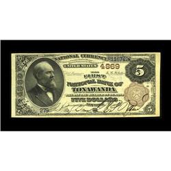 Tonawanda, NY - $5 1882 Brown Back Fr. 472 The First NB 