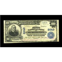 Burlington, NC - $10 1902 Plain Back Fr. 626 The First 