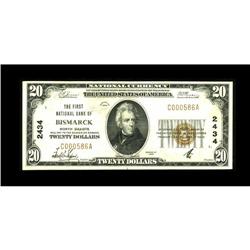 Bismarck, ND - $20 1929 Ty. 1 The First NB Ch. # 2434A 