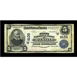 Walhalla, ND - $5 1902 Plain Back Fr. 600 The First NB 