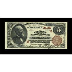 Cincinnati, OH - $5 1882 Brown Back Fr. 477 The Citizen 