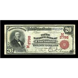 Cincinnati, OH - $20 1902 Red Seal Fr. 639 The Fifth NB 