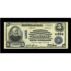Cleveland, OH - $5 1902 Plain Back Fr. 607 Brotherhood 
