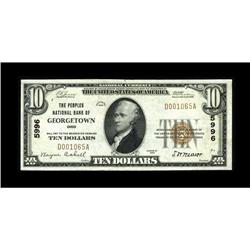 Georgetown, OH - $10 1929 Ty. 1 The Peoples NB Ch. # 59 