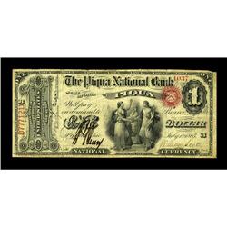 Piqua, OH - $1 Original Fr. 380 The Piqua NB Ch. # 1006 
