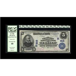 Urbana, OH - $5 1902 Date Back Fr. 590 The Champaign NB 