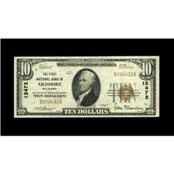 Ardmore, OK - $10 1929 Ty. 1 The First NB Ch. # 12472Al 