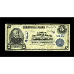 Bartlesville, OK - $5 1902 Date Back Fr. 592 The Union 