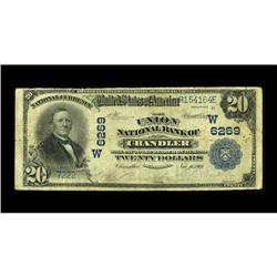 Chandler, OK - $20 1902 Plain Back Fr. 652 The Union NB 