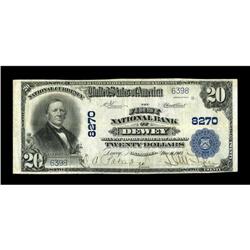 Dewey, OK - $20 1902 Plain Back Fr. 652 The First NB Ch 