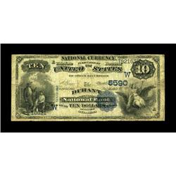 Durant, OK - $10 1882 Value Back Fr. 578 The Durant NB 