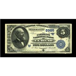 El Reno, OK - $5 1882 Value Back Fr. 575 The Citizens N 