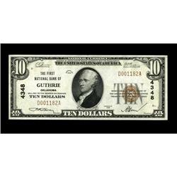 Guthrie, OK - $10 1929 Ty. 1 The Guthrie NB Ch. # 4348A 