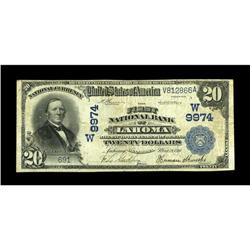 Lahoma, OK - $20 1902 Date Back Fr. 645 The First NB Ch 